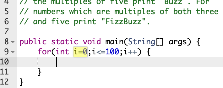 highlighted code during a technical phone interview